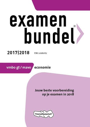 Examenbundel Economie 2017/2018 Vmbo gt/mavo - P.M., Boeken, Schoolboeken, Verzenden, Gelezen, P.M. Leideritz