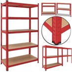 Metalen Opbergrek tot 875kg rood (Meubelen, Interieur), Verzenden