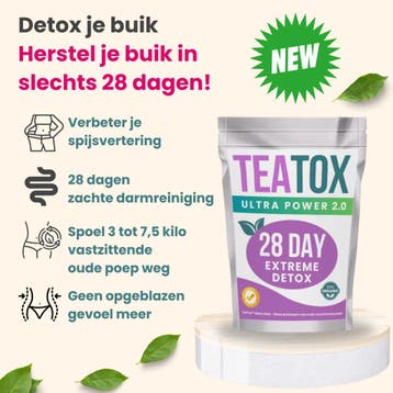 TeaTox™ Makkelijk afvallen met 28 dagen detox thee, Verzenden, Nieuw, Drank