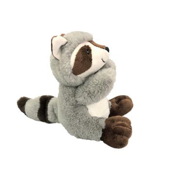 Inware pluche wasbeer knuffel - grijs/bruin - zittend - 21, Verzenden, Nieuw