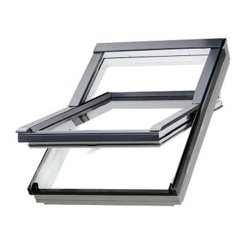 Fakro kunststof tuimeldakraam PTP V-U3 134x140 cm, Verzenden, Minder dan 80 cm, Nieuw, Dubbelglas