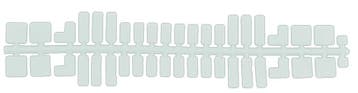 Feuchtmann - 31613 - Ministeck standaard kleurenstrips wit, Verzenden, Nieuw, Knutselen