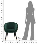 FAUTEUIL PARIS VERDE/GOUD CM 62X58X78, Huis en Inrichting, Ophalen of Verzenden, Nieuw