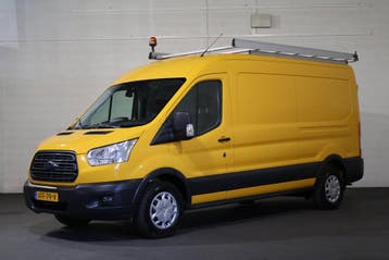 Ford Transit 2.0 TDCI 130pk L3 H2 Trend, Stof, Gebruikt, Euro 6, Geel