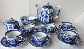 Mosa Factory - Koffieservies (17) - Long Elisa Pattern -