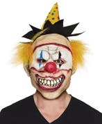 Horror clown masker ‘Freaky’ met hoed en haar, Verzenden, Nieuw