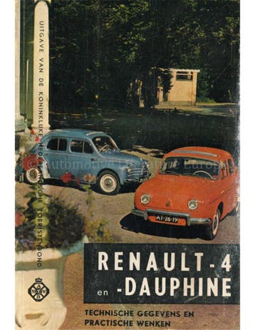 RENAULT R4 EN DAUPHINE, TECHNISCHE GEGEVENS EN PRAKTISCHE, Boeken, Nieuw, Renault, Author