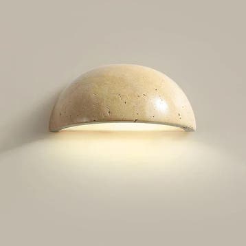 Halfronde Wandlamp Natuursteen Nordic Wabi Sabi, Huis en Inrichting, Lampen | Wandlampen, Verzenden, Nieuw