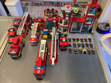 Lego Minifiguur - City - Lego city Vigili del fuoco, Nieuw