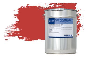 Wixx PU Wegenverf Lijnenverf RAL 3020 | Verkeersrood 5L, Verzenden, Nieuw, Verf, Minder dan 5 liter