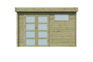 Woodlands Blokhut Modern Geïmpregneerd met Dakisolatie 355 x, Tuin en Terras, Nieuw