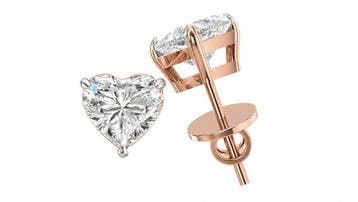 Oorbellen - 14 karaat Roségoud - 3.04ct. tw. Diamant, Nieuw
