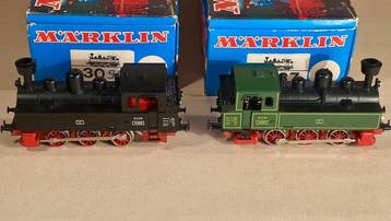 Märklin H0 - 3087, 3090 - Stoomlocomotief (2) - 2 KLMV, Hobby en Vrije tijd, Nieuw