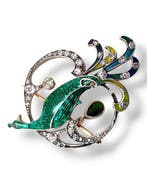 Broche - 14 karaat Geel goud, Imperiale Russische Periode,