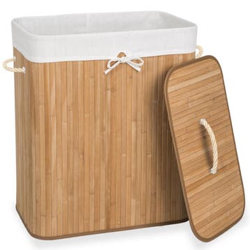Wasmand incl. waszak - 100 L, beige, Verzenden, Nieuw