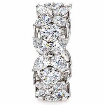 Ring Platina - 10.12ct. tw. Diamant (Lab-grown) - Diamant, Nieuw