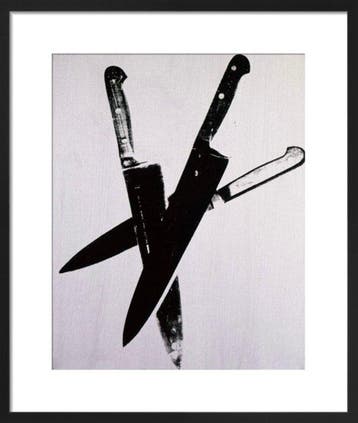 Andy Warhol (after) - “Knives, 1981-1982 (three black)”.