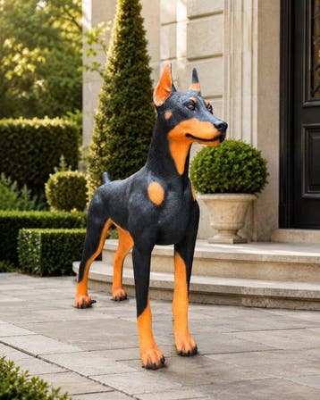 Beeld, XL Doberman Dog - 111 cm - mgo - 2026
