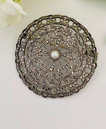 Zilver, Art Deco (1920-1930) - Frankrijk - Markasieten -