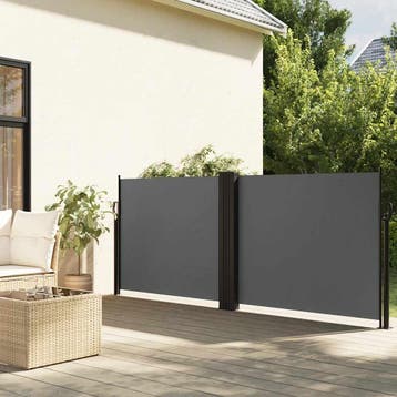 vidaXL Windscherm uittrekbaar 120x1000 cm antraciet, Verzenden, Nieuw