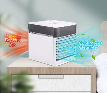 Mini Aircooler 3-in-1 Ventilator Luchtkoeler LED USB, Verzenden, Nieuw