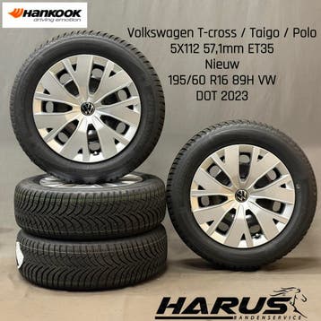 Volkswagen 16 inch winterwielenset – Hankook 2Q0601027 5x100, 16 inch, Banden en Velgen, Nieuw, Personenwagen