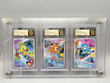 Pokémon - 3 Graded card - First Partners - Gen 4 - CGC, Nieuw