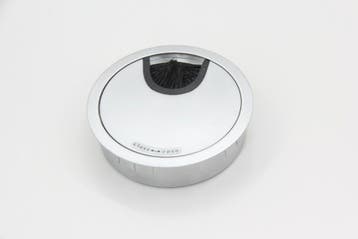 Kabeldoorvoer metaal, RVS-finish met borstel 80 mm, Werkplek, Ophalen of Verzenden, Gebruikt, Overige typen