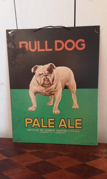 Pale Ale - Schuybroek - Reclamebord - buldog - Metaal
