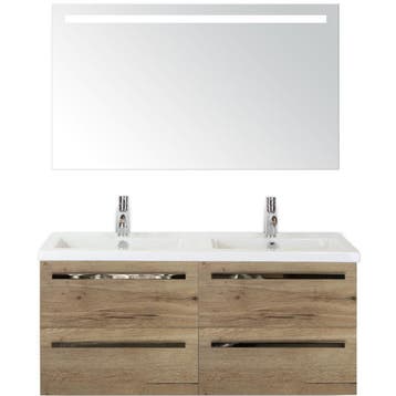 Seville Badmeubelset 120 cm - 4 Laden Natuur Eiken -, Huis en Inrichting, Ophalen of Verzenden, Nieuw