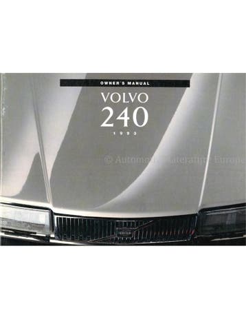 1993 VOLVO 240 INSTRUCTIEBOEKJE ENGELS, Auto diversen, Handleidingen en Instructieboekjes