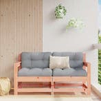 vidaXL Tuinstoelen 2 st met kussens massief douglashout, Verzenden, Nieuw, Tuinset
