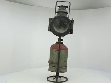 DB Flugelsignal Lampe mit Halerung und Gas Flasche NR1, Ophalen of Verzenden, Gebruikt, Overige typen
