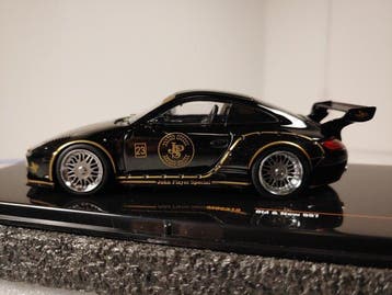 IXO 1:43 - Model raceauto - Porsche 911 Old & New 997 #23, Nieuw