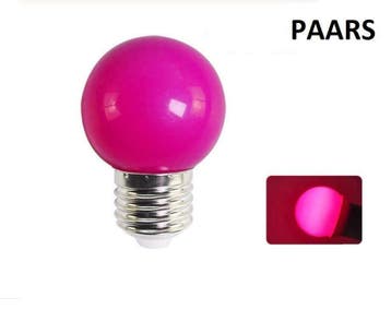 LED Bollamp E27 - 2 Watt - Paars, Ophalen of Verzenden, Nieuw