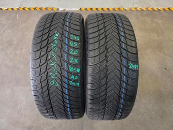 245/45/20 103W AO BRIDGESTONE WINTERBANDEN 6,5MM PROFIEL 2X, Ophalen, Winterbanden, Band(en), Personenwagen