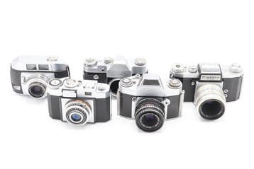 Praktica, Zenit, Balda, Zeiss Ikon, Exa 5x Classic Analoge, Audio, Tv en Foto, Nieuw