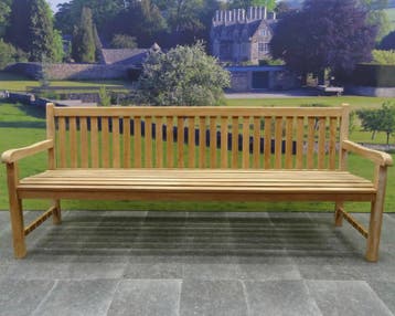 Concord tuinbank 220xH91 cm teak, Ophalen of Verzenden, Nieuw, Teakhout