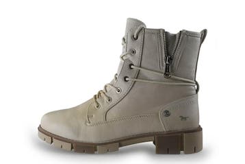 Mustang Veterboots in maat 40 Wit, Verzenden, Wit, Overige typen, Zo goed als nieuw