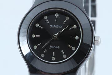 Rado - Jubile 180.0286.5 Black Dial Stone Hour Markers, Nieuw