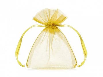 Organza zakjes goud 7,5x10cm (10st), Kleding | Dames, Ophalen of Verzenden, Nieuw