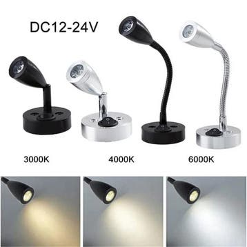 12V LED Leeslamp voor Camper en Vrachtwagen – Aluminium & 3W, Verzenden, Nieuw