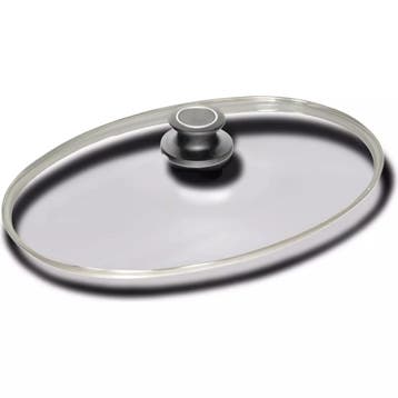 AMT Gastroguss Ovale vispan deksel – 41x27 cm – Geschikt, Ophalen of Verzenden, Nieuw, Glas, Overige typen