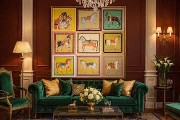 Decoratief Equestre wandtapijt Chevalier van Velvet Deluxe