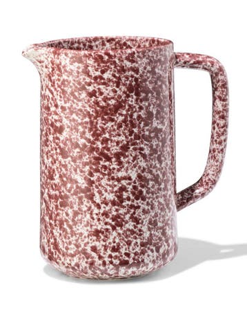 HEMA Karaf 1.4L aardewerk spikkel rood, Huis en Inrichting, Keuken | Servies, Verzenden, Nieuw