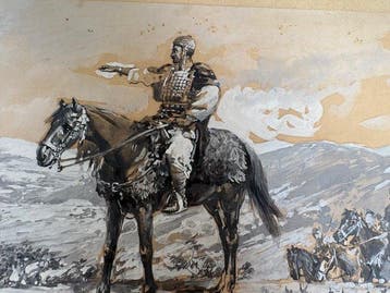 Ivan Mrkvika (1856-1938) - Cavalier en armure