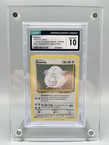 Pokémon Graded card - Chansey Holo - CGC 10 - Sword & Shield, Hobby en Vrije tijd, Verzamelkaartspellen | Pokémon, Nieuw