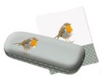 Brillenkoker incl. brillendoekje: Roodborst, Elwin van der, Ophalen of Verzenden, Nieuw