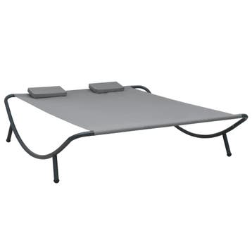 vidaXL Loungebed stof antraciet, Tuin en Terras, Verzenden, Nieuw