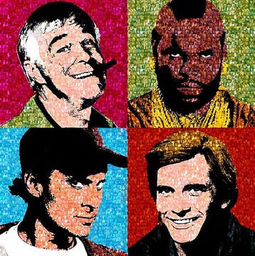 The A-team - George Peppard, Mr. T, Dirk Benedict, Dwight, Nieuw